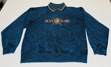 Vtg Bar Harbor Maine USA 90s Collared Sweatshirt Pullover Spell Out M