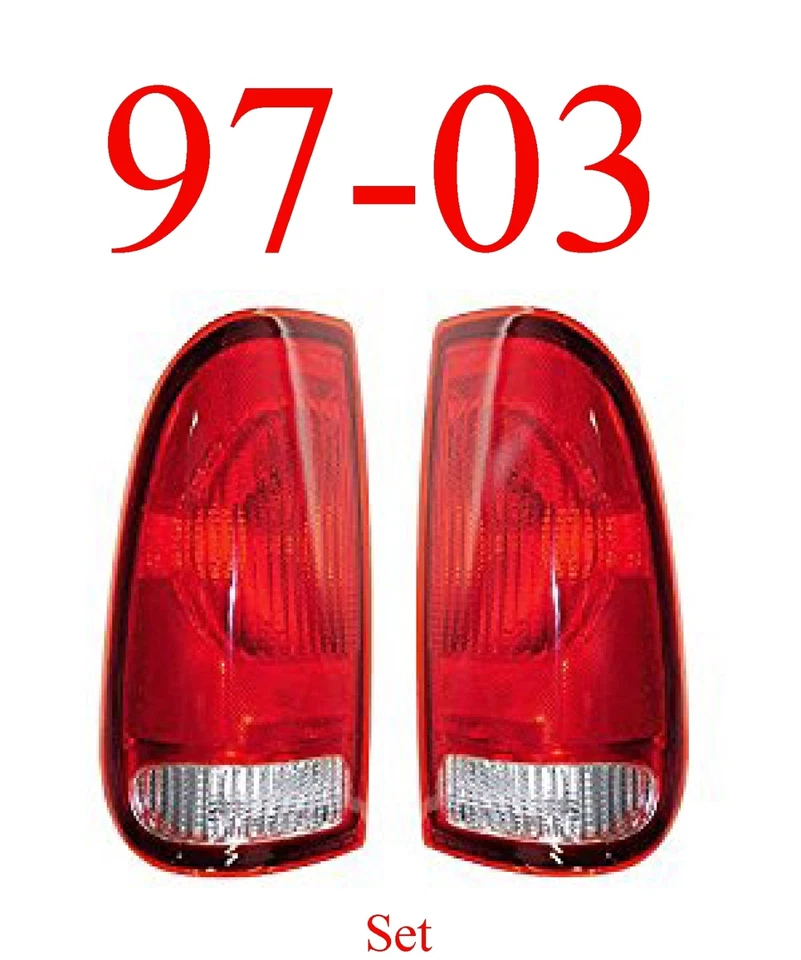 99 07 Super Duty,97 03 F150,尾灯套装,总成,福特,左右两侧 — 第 2/4 张图片
