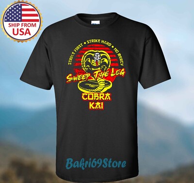 Cobra Kai Sweep The Leg Men's Black Size S-5XL