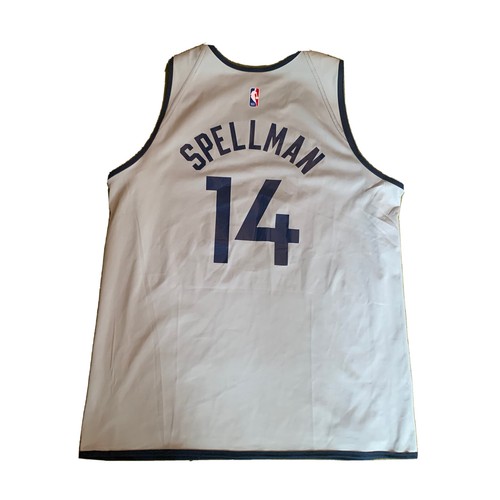 Maglia Omari Spellman Game indossata autentica pratica rilasciata squadra NBA Timberwolves - Foto 5 di 5