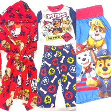 NICKELODEON PAW PATROL BOYS RED BATH ROBE PAJAMAS SET 1 SWIM TRUNK SIZE 2T