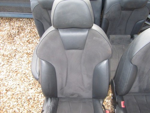 AUDI A3 S3 S LINE 2015 RARE SUEDE BLACK HALF LEATHER SPORT SEATS 56k miles 8V - Picture 17 of 24