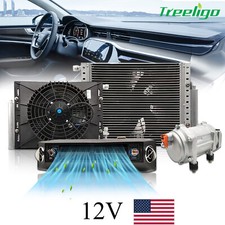 Treeligo 12v Underdash Cool Air Conditioner Auto Kit Universal Electric Ac Unit