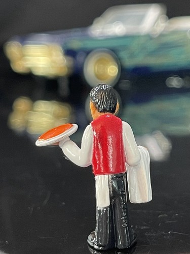 “LUIGI THE WAITER” • HOMIES PALERMOS SERIES • 1.75” 1/32 Scale • David Gonzales - Picture 3 of 5