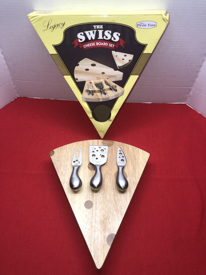 Swiss Cheese Board & Knives Charcuterie Picnic Time Disney/Pixar Ratatouille - Image 2 of 4