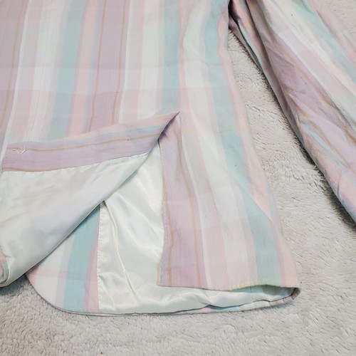 Lauren Ralph Lauren Pink White Blue Plaid Spring Suit Jacket Blazer Boy Teen 14R - Picture 9 of 13