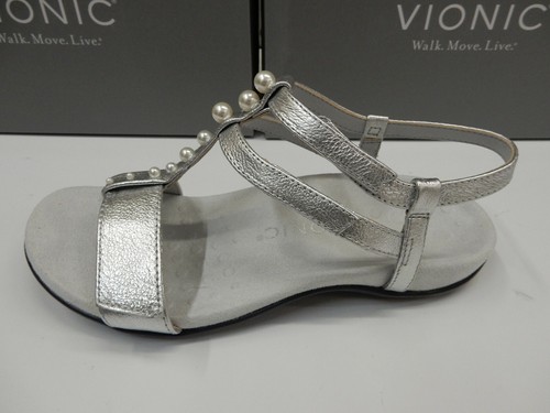 Vionic Womens Mikah Silver Metallic 7 192329724924 | eBay