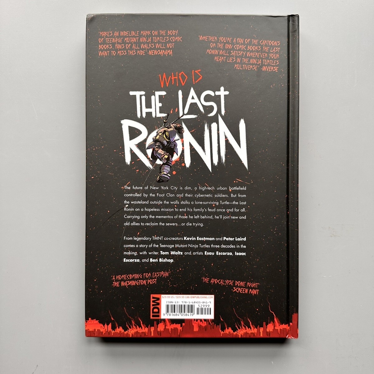 Teenage Mutant Ninja Turtles The Last Ronin Hardcover HC IDW 2022