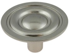  12 Pack 1-5/16" Round Knob Satin Nickel