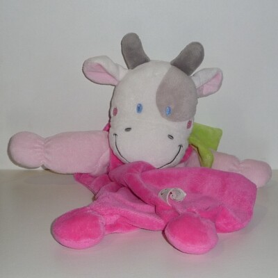Doudou Vache Nicotoy Rose