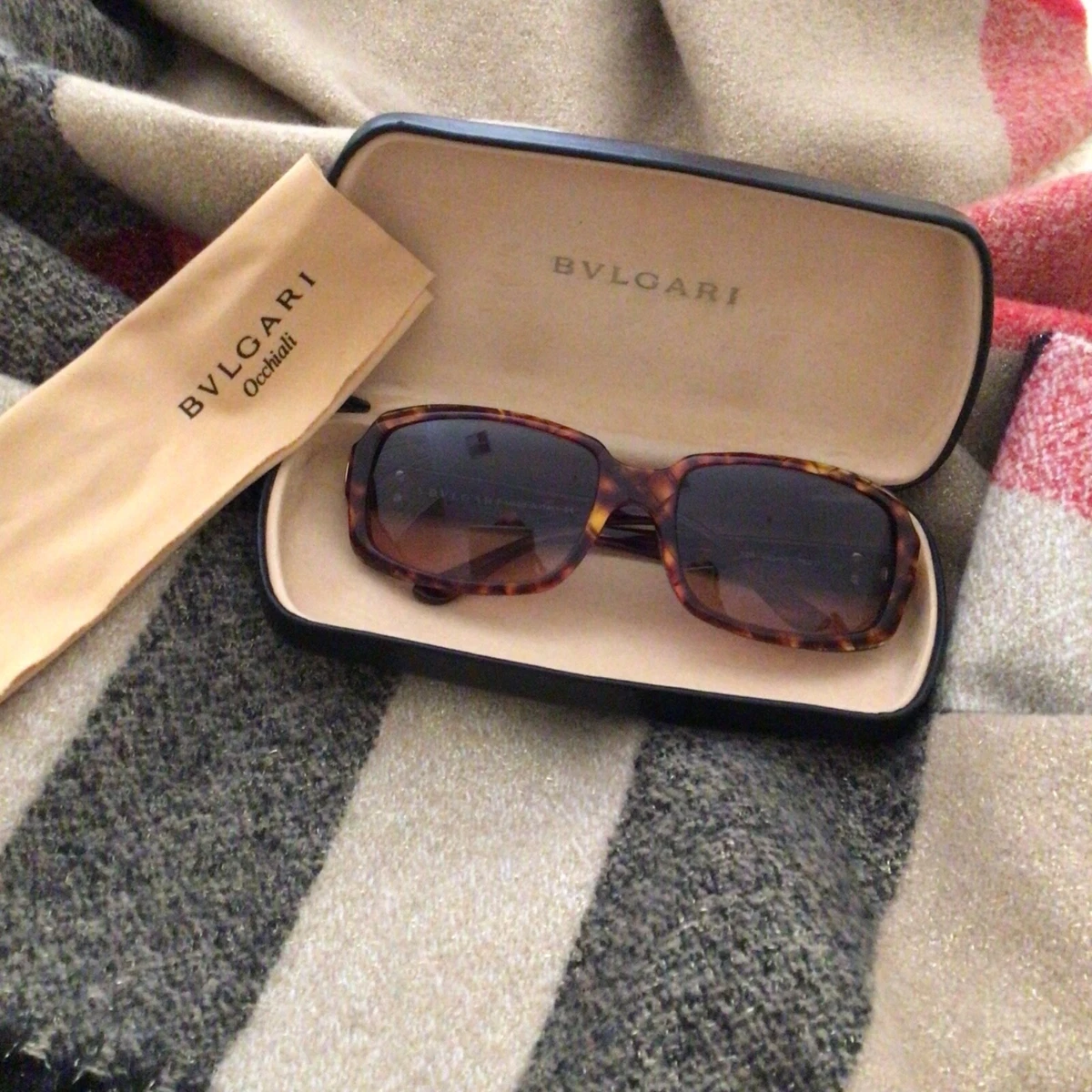 Bvlgari tortoise store shell sunglasses
