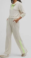 $169 FP Movement by Free People Women Ivory Snow Day Thermal Top Pant Set Size L