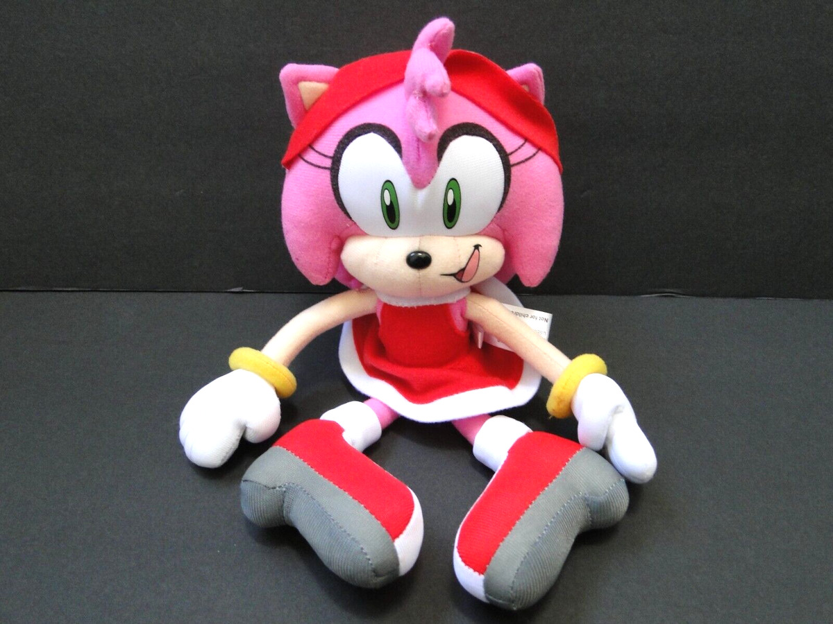 Classic Sonic The Hedge Hog Amy Rose Plush Stuffed Animal Toy 9 Sega  Genesis