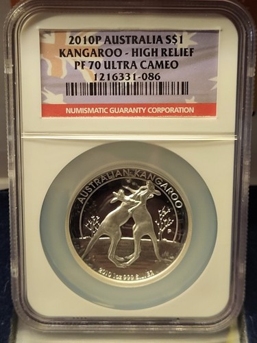 2010 P Australia High Relief, 1 Dollar SILV NGC PF70 Ultra Cameo (ON SALE*) - Picture 6 of 7