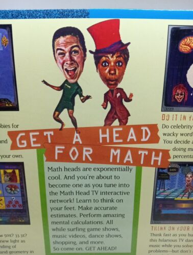 Math Heads By Theatrix PC MAC CD-ROM Ages 10-14 Vintage New - Picture 4 of 6