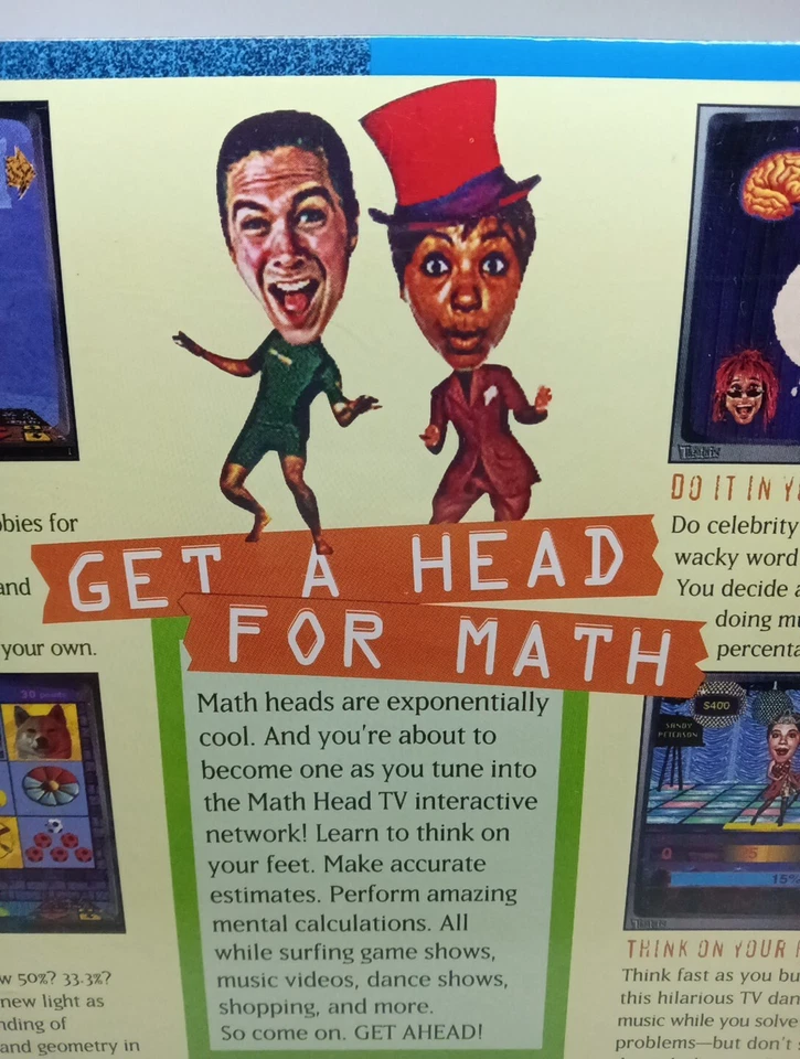 Math Heads By Theatrix PC MAC CD-ROM Ages 10-14 Vintage New - Image 4 of 4
