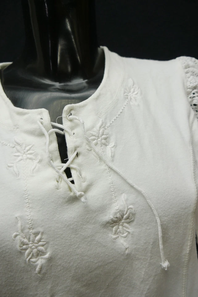 Gr.46 Trachtenbody weiß Body für Dirndl Hammerschmid Spitze Stickerei TB10224 - Bild 2 von 4