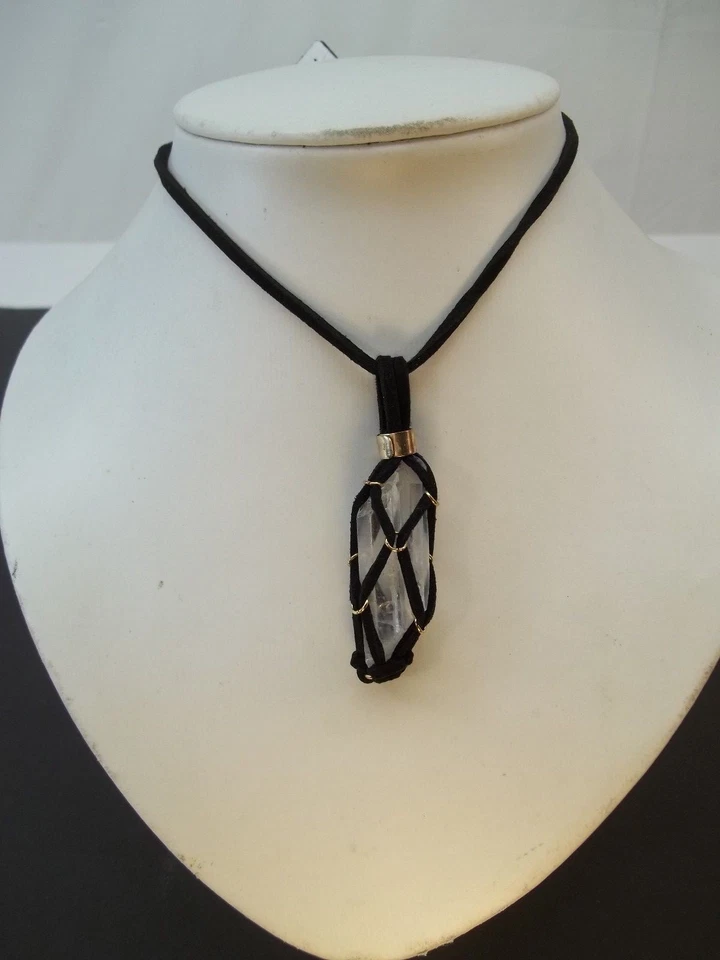 Nuevo Gargantilla Colgante Piedra Macramé Free People Negro $38 4836 Foto 2 de 4