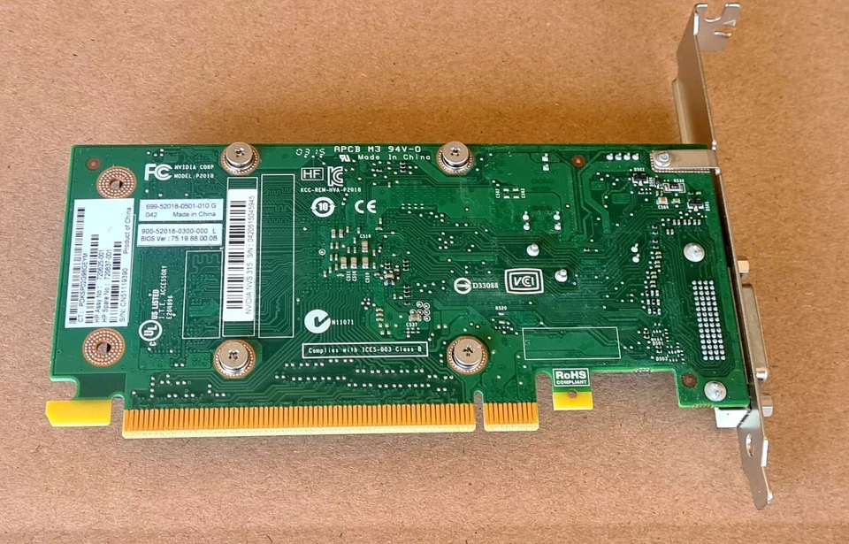 Graphic Card NVIDIA Nvs 315 1GB GDDR3 DMS-59 Pci-E x16 - Image 2 of 4