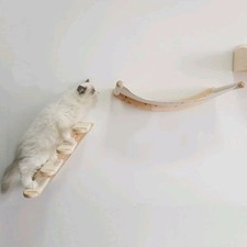 Wall Mounted Cat Shelf Sets - Cats Wall Furniture Climbing Shelves Cat Hammock