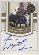 2010 Portrait Edition Sideline Signatures Gold Sean Weatherspoon #SS-SW Auto 0q3