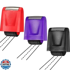 Teling 3 Pcs Dashed Handwriting Line Practice Roller Stamp Self Inking Line R