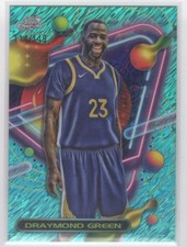 #120 2023-24 Topps Chrome Cosmic Teal Refractor Draymond Green Golden State