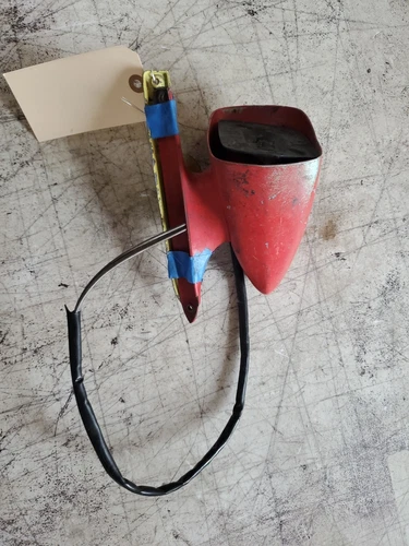 D1ZB-17743-B 1971-72 Ford Mustang Driver Side Door Rearview Mirror OEM Red