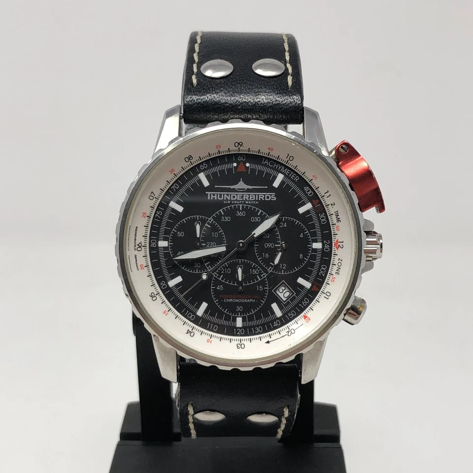 Reloj Riedenschild Thunderbirds Hombre Fighting Falcon Pro Aviación Cronógrafo Foto 4 de 4