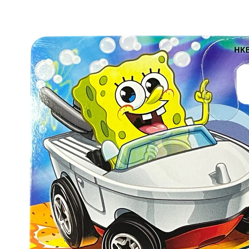 2024 Hot Wheels Racer Verse Bob Esponja Pantalones Cuadrados Diecast Barco Coche Foto 4 de 4