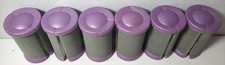 6 Conair Ion Shine Replacement Flocked Rollers Purple- No Pins