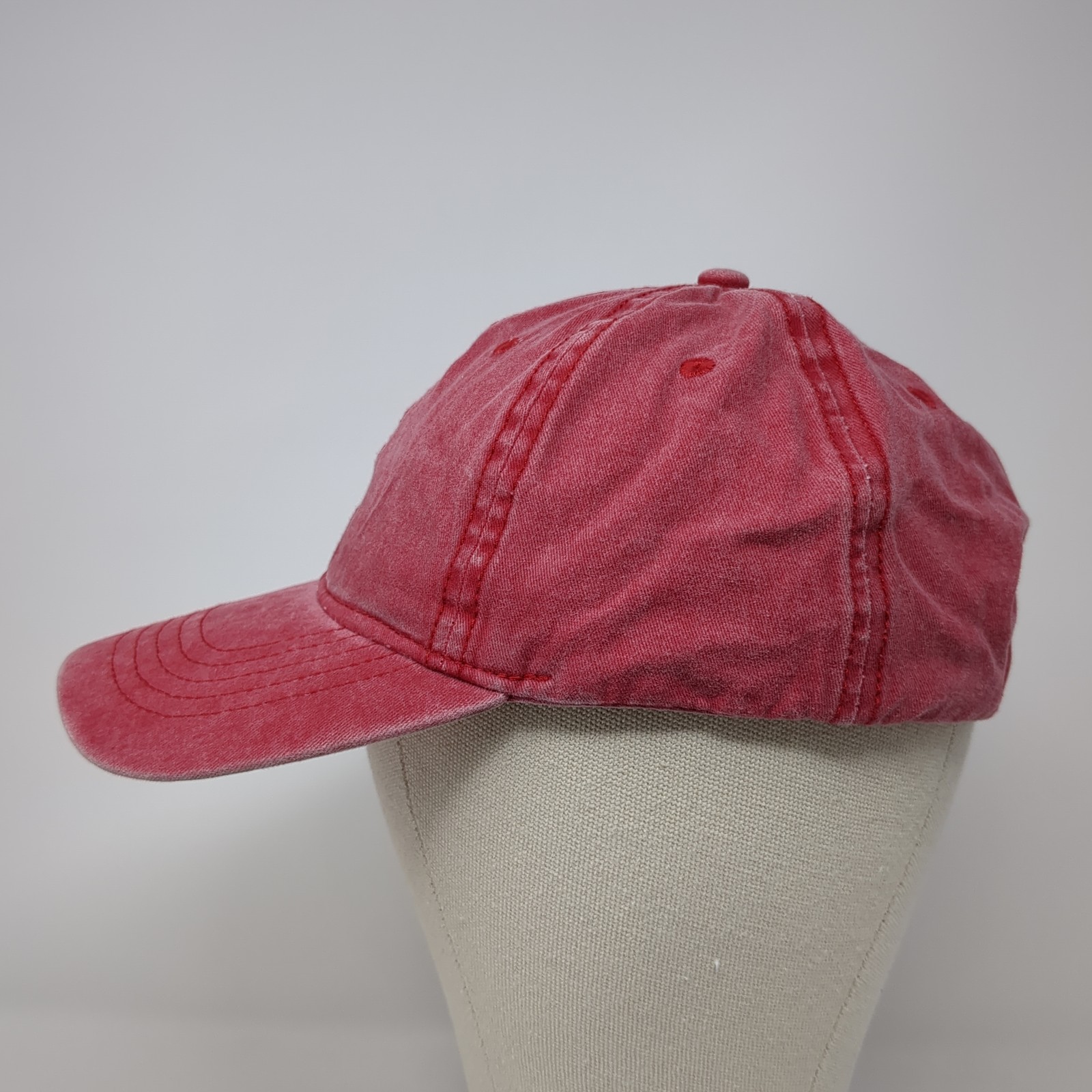Unbranded Slideback Hat Red Solid One Size Adjust… - image 3