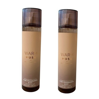 Bath & Body Works Warm Musk Mist 8 fl oz 2 Pack