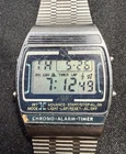 Super RARE Vintage Timex Q Musical Melody Digital Watch With Original Band