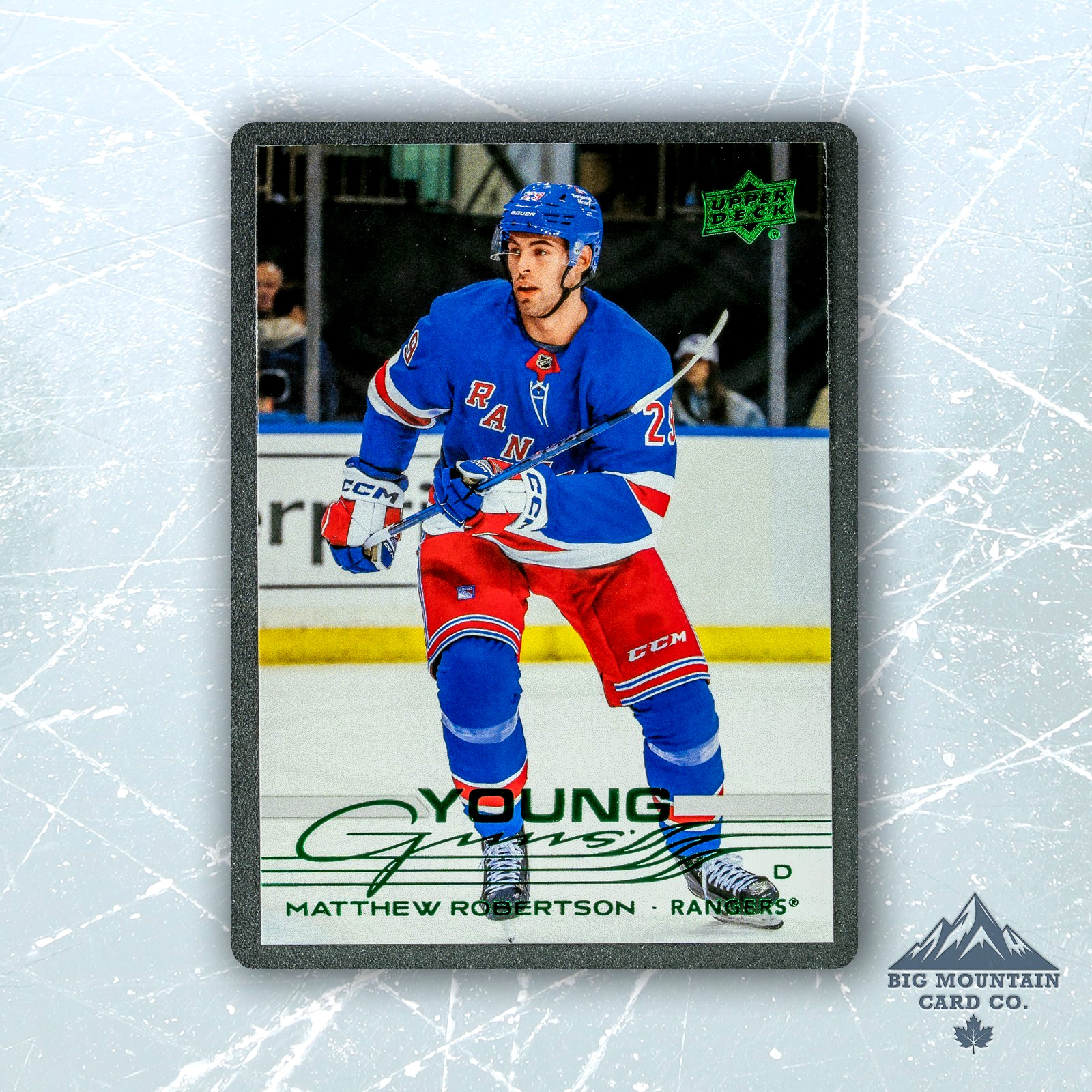 2025-26 Upper Deck Series 1 MATTHEW ROBERTSON Young Guns Holiday Green #239