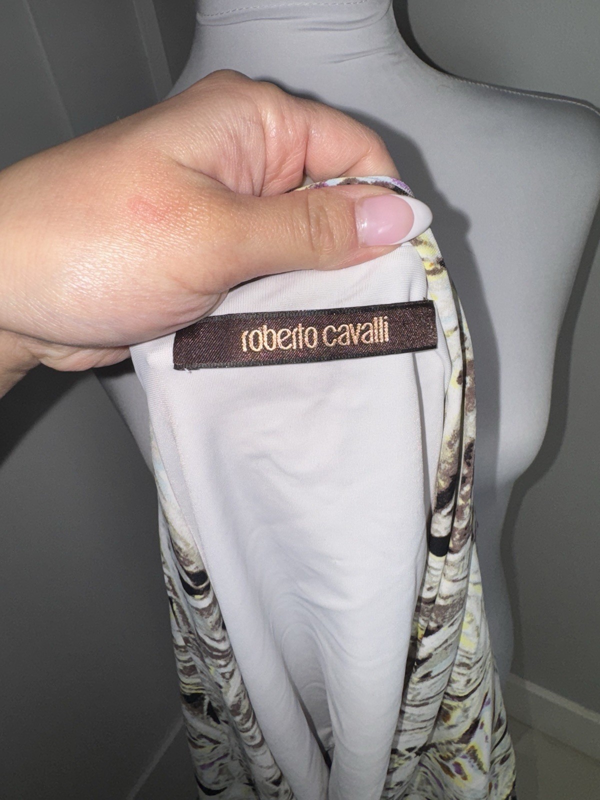 Roberto Cavalli Geometric Python Print Mini Dress… - image 6