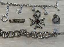 schmuck konvolut Armbänder , Anhänger Brosc...