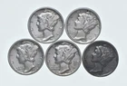 High Grade Lot 1939 1937 1936 1939 1937 Mercury Dime Collection *778