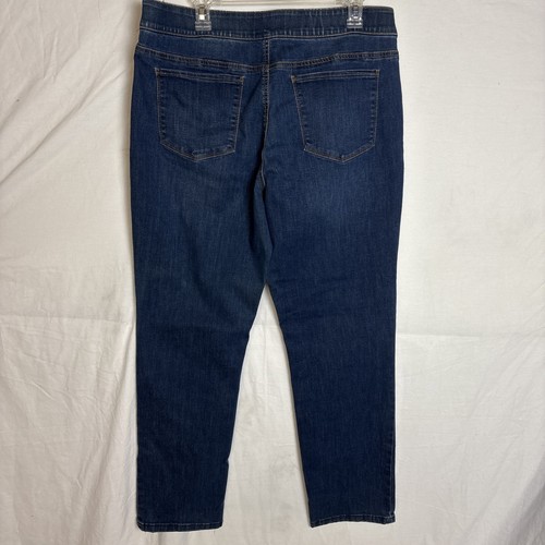 Croft & Barrow Women’s Stretch Denim Jeans Size 16 Pull-On Mid Rise Blue Comfort - Picture 2 of 2