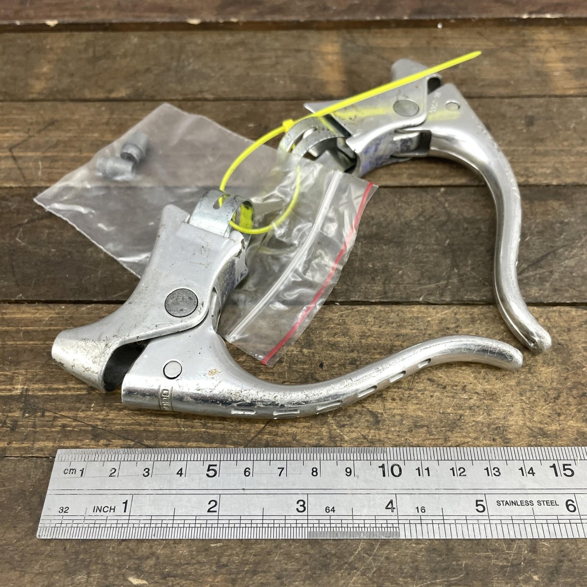 Vintage Shimano BL-Z306 Road Brake Levers Pair Drilled Non-Aero