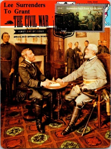 Dr Jim Stamps Maximum Card Appomattox Court House 1865 Lee Grant Forever Fdc