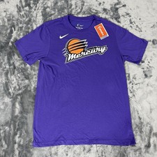 Nike WNBA Phoenix Mercury T Shirt Mens Large Purple Dri-Fit Basketball NWT