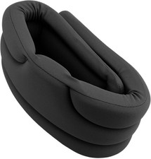 Soft Breathable Black Neck Brace Cervical Collar Adjustable for Pain Support