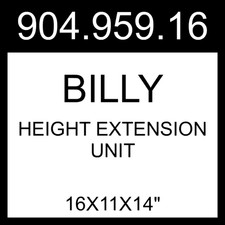 IKEA BILLY Height Extension Unit Birch Effect 16x11x14" 904.959.16