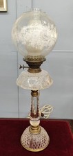 Antique Cut Glass Banquet Lamp