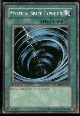 Yu-Gi-Oh! TCG Mystical Space Typhoon Mystical Space Typhoon SD2-EN014