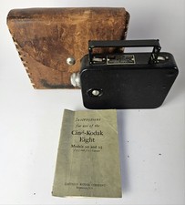 Vintage Cine-Kodak Eight Model 25 8mm Film Movie Camera w/Manual Case Untested