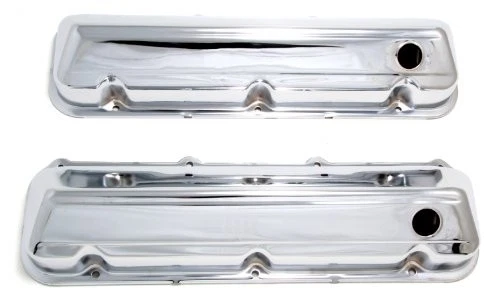 Trans Dapt 9297 Chrome Plated Steel Valve Covers - Image 2 of 3