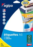 Agipa Universal-Etiketten, Durchmesser: 19 Mm, Rund, Weiß
