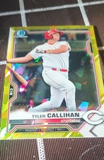 2021 Bowman Sapphire Edition - Chrome Prospects Tyler Callihan #BCP-91 Yellow...